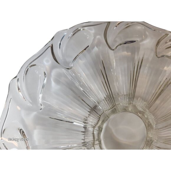 Serving Tray, Clear Glass, Footed, Raised 1 inch  13.5 inch Clear   Glass Clear - Picture 9 of 11